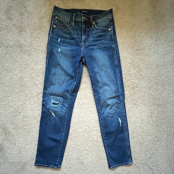 J Crew Vintage Straight Rip and Repair Style Jeans 26 - Picture 3 of 8